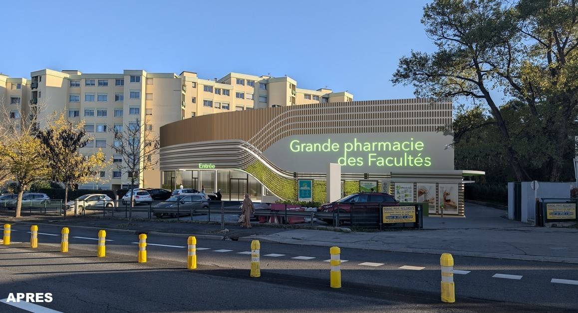 Surélévation de la Grande pharmacie des Facultés