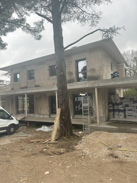 vue sur surélévation et pose MEXT (avant)