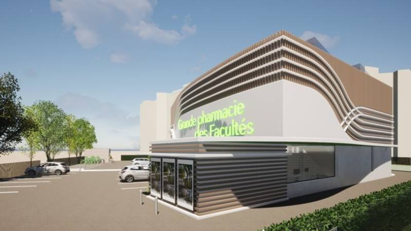 Surélévation de la Grande pharmacie des Facultés