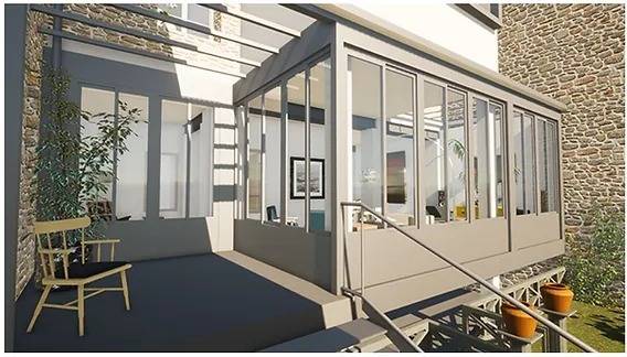 Rénovation complète d'une maison de ville avec toiture, véranda et réaménagement intérieur à Montpellier