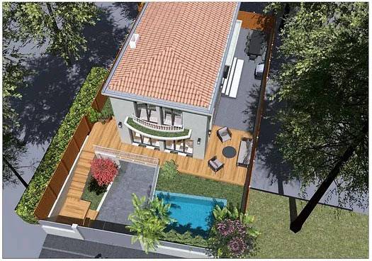 Rénovation complète d'une maison de ville avec piscine et aménagement extérieur à Montpellier